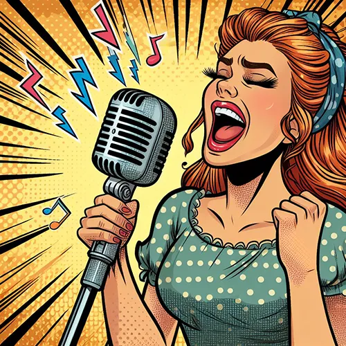 Girl and Mic